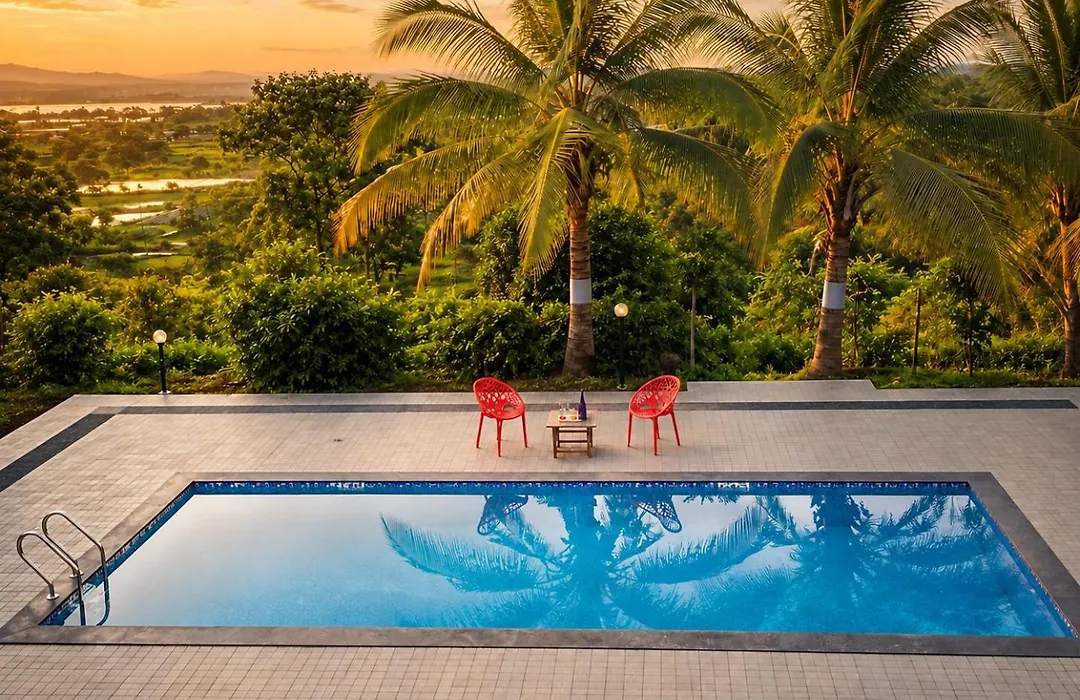 Saffronstays Serenity - 2Br Villa Overlooking Lake Kadwa With Garden, Swings & Treks Near Sula Vineyard-1